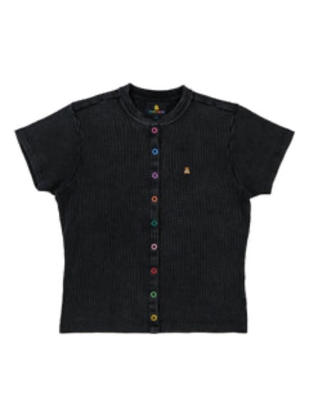 Teddy Fresh Acid Wash Rib Snaps Top - Picture 6 of 6